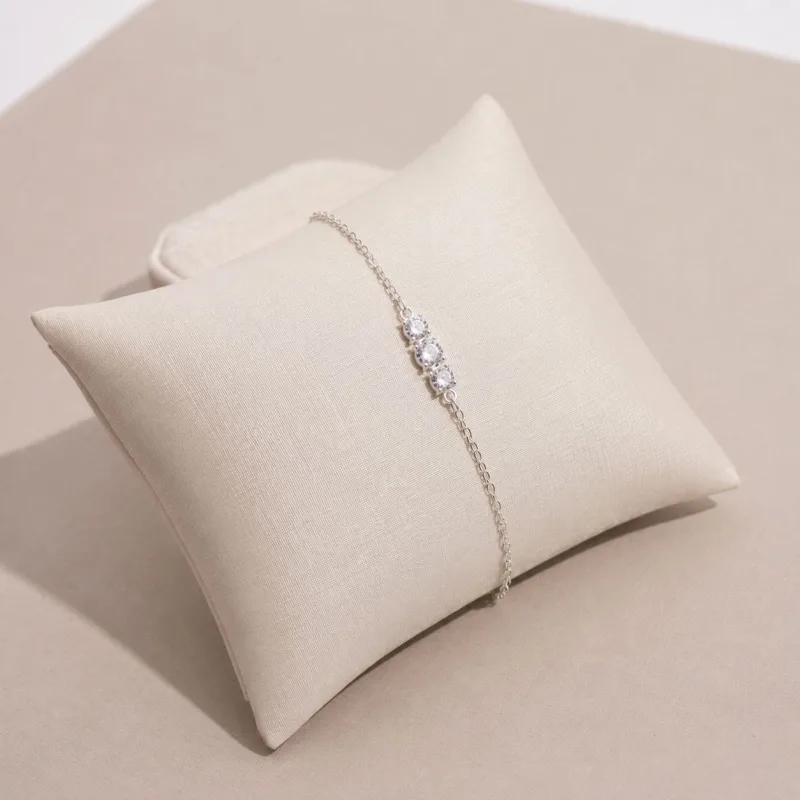 Pulseira Virginia 3 Zirconias