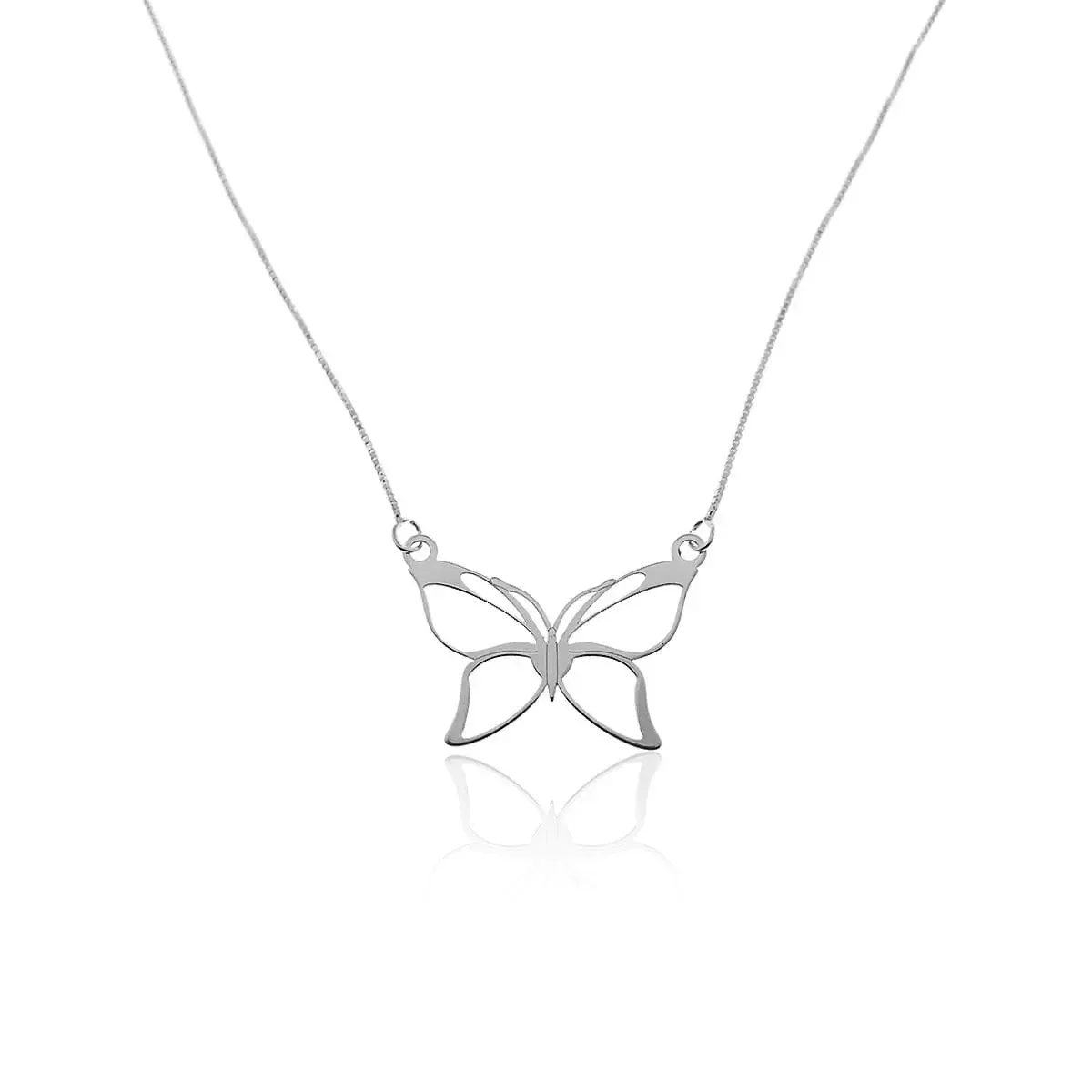Colar com Pingente De Borboleta