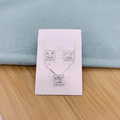 Conjunto Quadrado com Moldura Cravejada