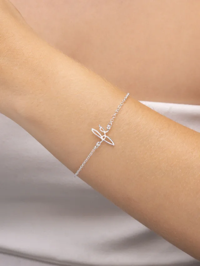 Pulseira de Prata 925 Fé Central