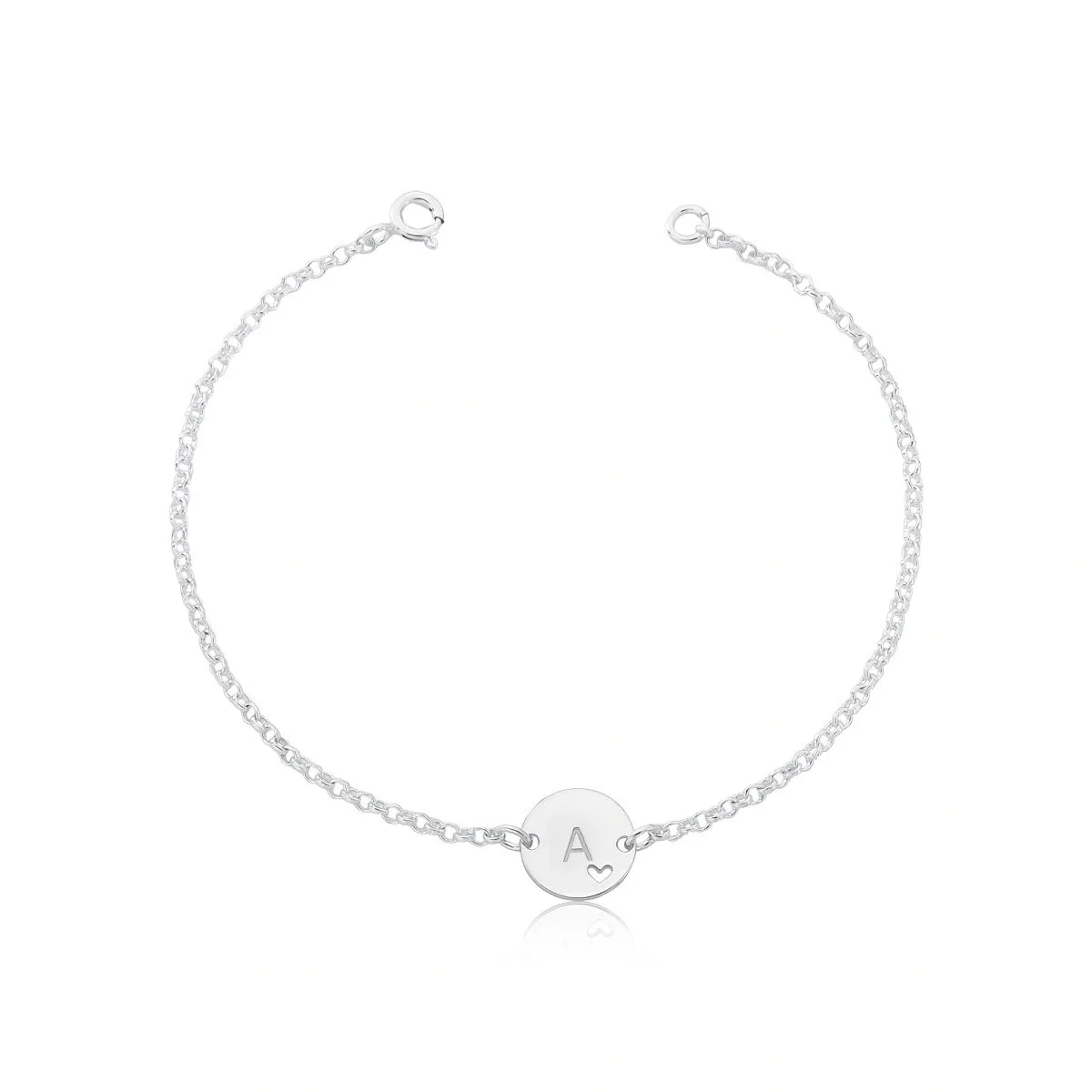 Pulseira Letra Coração Mini