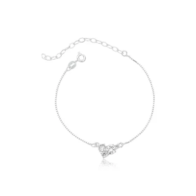 Pulseira 4 Zirconias Redondas 1, 3, 4 e 5mm com extensor — foto 1