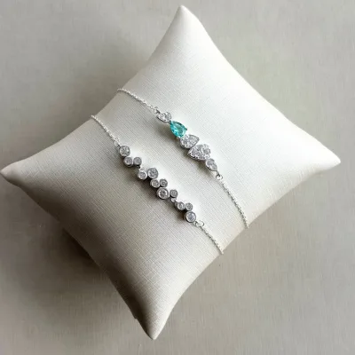 Pulseira Gotas Cravejadas e Turmalina — foto 2