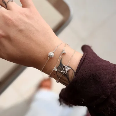 Pulseira Bola Cravejada — foto 2
