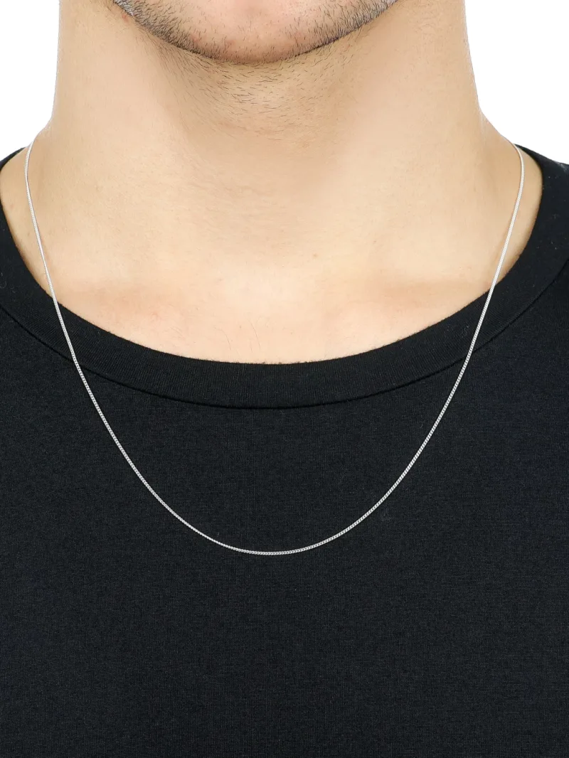 Corrente de Prata 925 Masculina Elos Grumet 1.2mm 60cm
