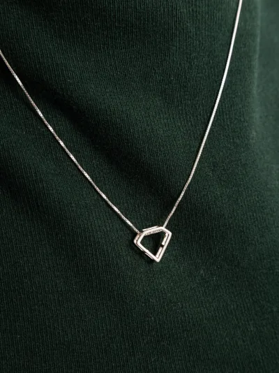 Colar de Prata 925 Diamante Vazado — foto 2