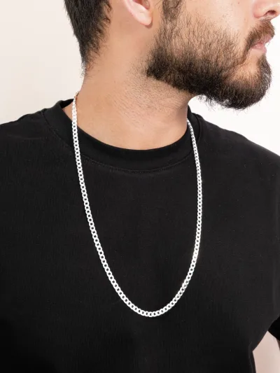 Corrente de Prata 925 Masculina Elos Grumet 5.3mm 70cm Fio 120 — foto 1