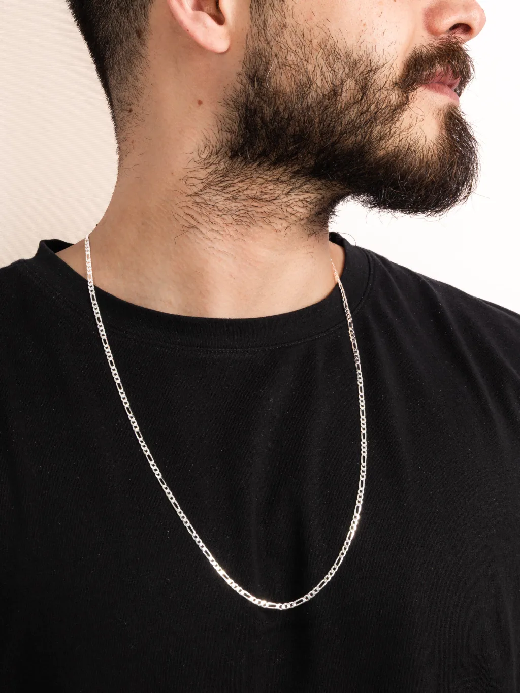Corrente Masculina de Prata 925 Elos 3x1 4.3mm 70cm