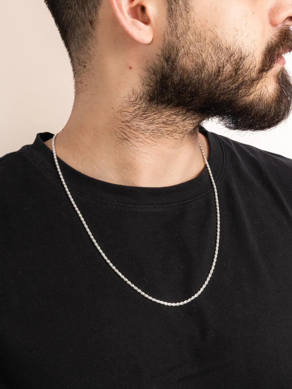 Corrente de Prata 925 Cordão Baiano 2.5mm Grossa 60cm