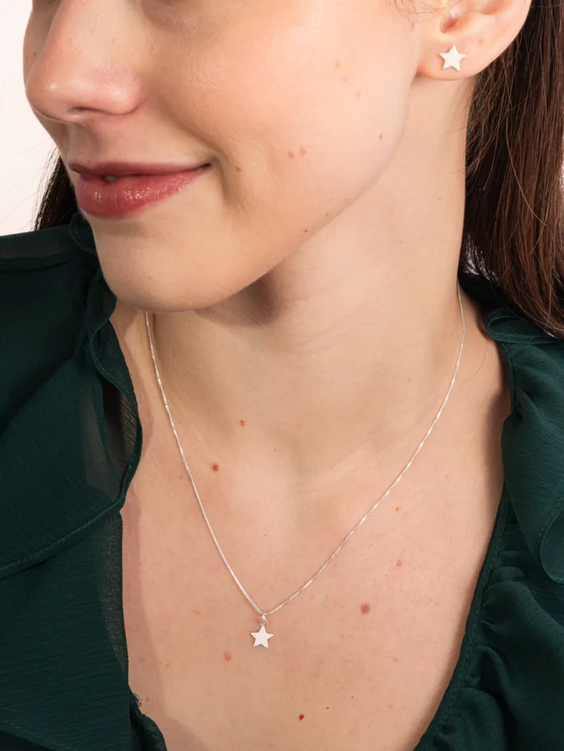 Conjunto de Prata 925 Estrela
